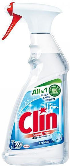 Clin Καθαριστικό Spray Τζαμιών Anti-Fog 500ml