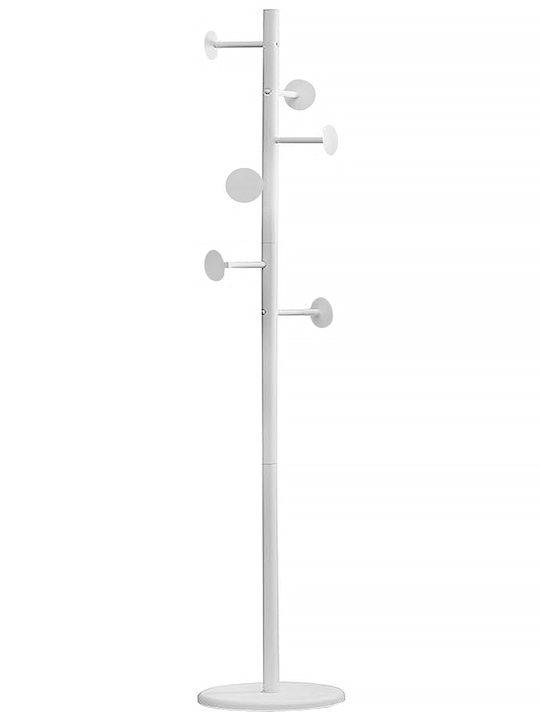 Ankor Metallic Coat Rack White 38x38x181cm