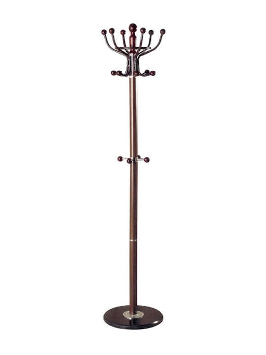 Zita Plus Metallic Coat Rack Coffee 38x38x180cm