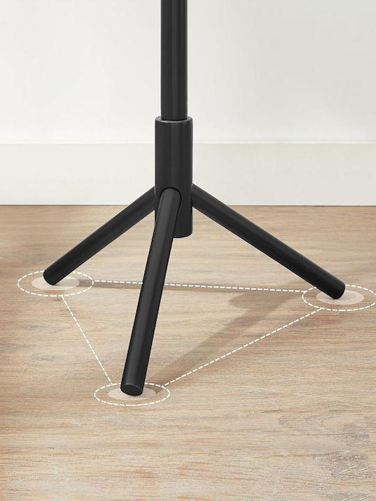 Vasagle Wooden Coat Rack Black 47x47x175cm
