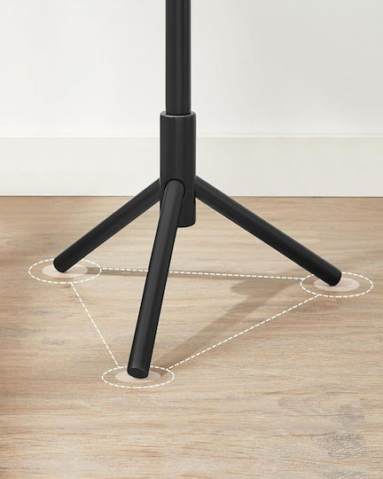 Vasagle Wooden Coat Rack Black 47x47x175cm