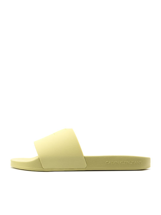 Calvin Klein Slides Κίτρινα