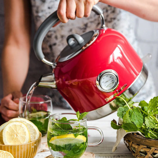 Vintage Cuisine Retro Red Kettle