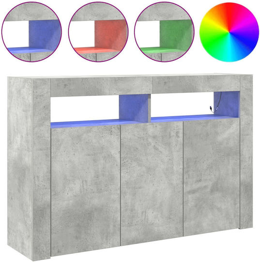Μπουφές Ξύλινος με Συρτάρια Γκρι 116x30x75cm Μπουφές Ξύλινος με Συρτάρια Γκρι 116x30x75cm