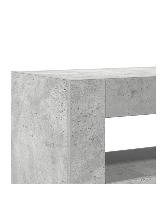 Μπουφές Ξύλινος με Συρτάρια Γκρι 116x30x75cm