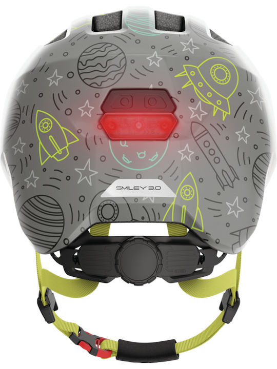 Abus Smiley 3.0 Kids' Helmet for City Bike Space with LED Light Space