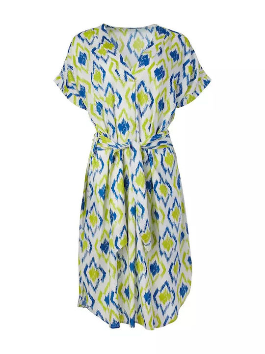 Summer Midi Slip Dress Blue