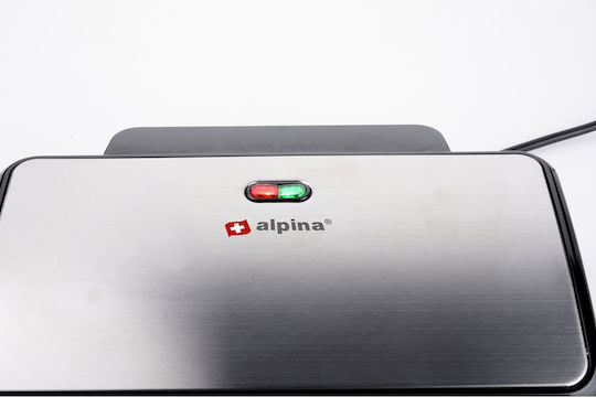 Alpina Appliances Τοστιέρα για 2 Τοστ 900W Μαύρη
