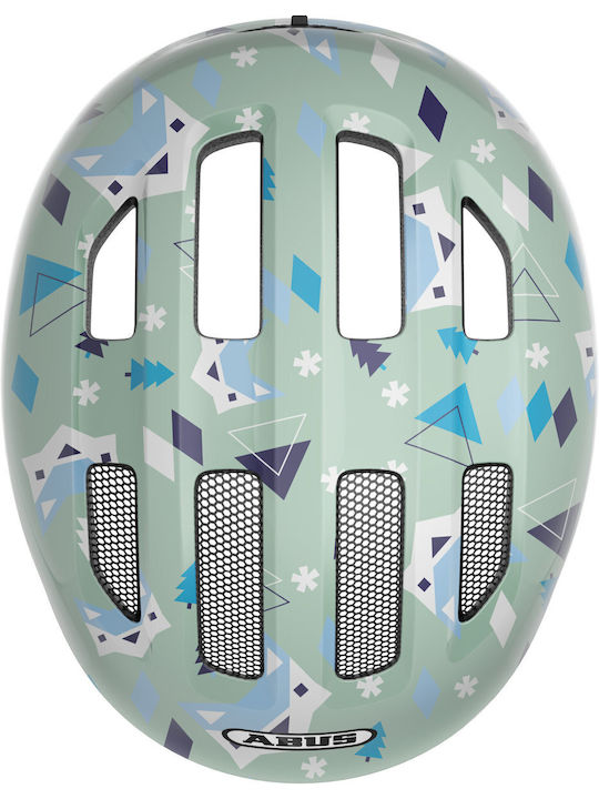 Abus Smiley 3.0 Led Nordic Kids' Bike Helmet Green-Blue Size M