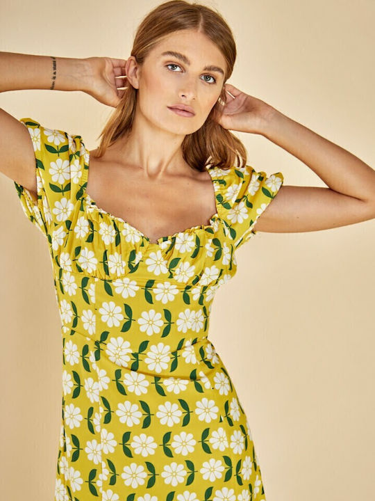 Sommer Mini Kleid Blumen