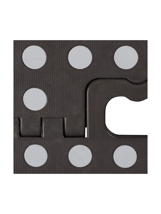 Plastic Outdoor Stool Dark Gray 25x31.5x22cm