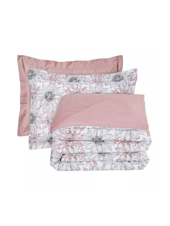 Das Home Sheet Sets Queen 240x260cm. Happy 9676 Grey, Nude 4pcs