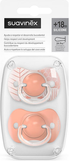 Suavinex Pacifiers Silicone Dreams Pink for 18+ months 2pcs