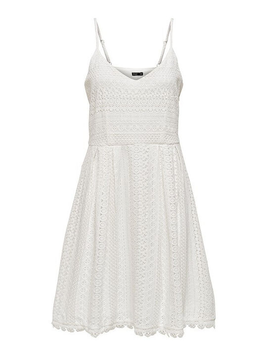 Rochii De Vară Pentru Femei Mini Rochie Alb/Cloud Dancer