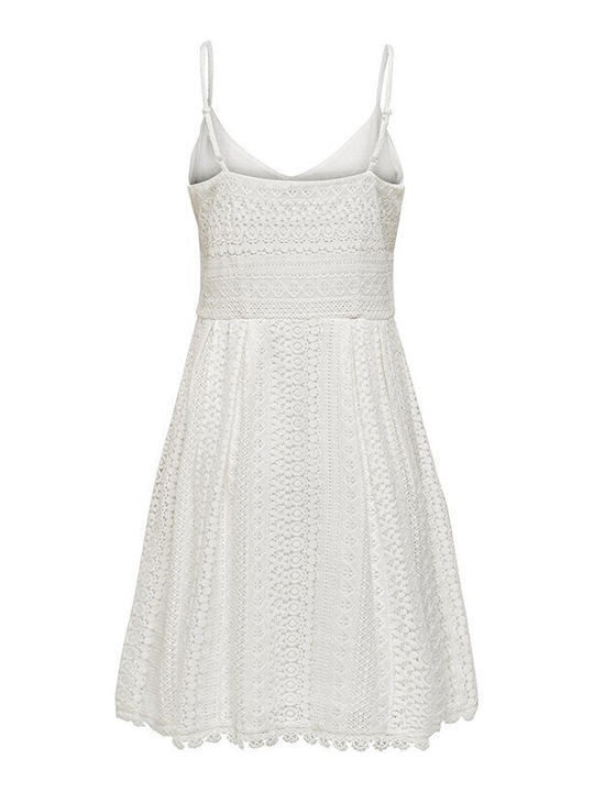 Rochii De Vară Pentru Femei Mini Rochie Alb/Cloud Dancer