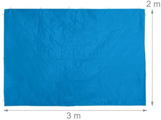 Set 2 Seitenwände Pavillon Relaxdays ca. 2 x 3 m Blau