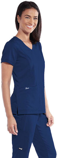 Grey's Anatomy Γυναικεία Ιατρική Μπλούζα Navy Μπλε