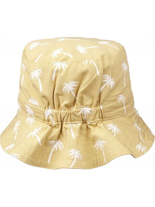 Liewood Kids' Hat Bucket Fabric Palms Jojoba Yellow
