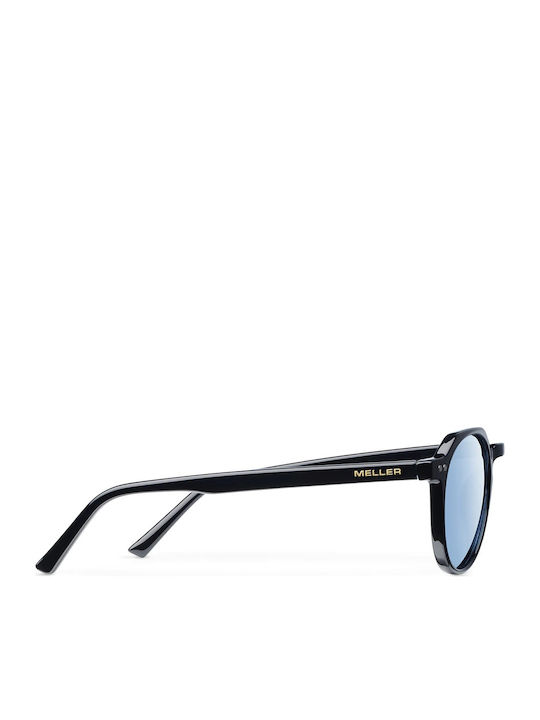 Meller Chauen Unisex Sonnenbrille mit Schwarz Kunststoff Gestell und Hellblau Polarisiert Linse CH-TUTBLUE
