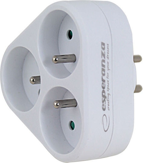 Esperanza Steckdosenleiste 3 Positionen ohne Kabel
