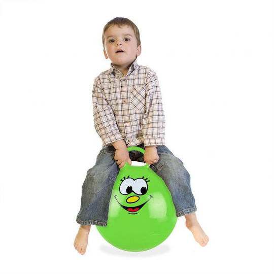 Coș de depozitare Relaxdays Smile Verde cu mânere 55x45cm pentru utilizare în interior și exterior