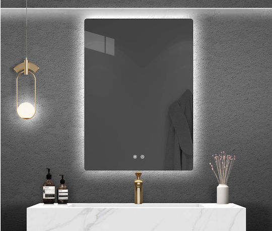 Martin Home Ορθογώνιος Καθρέπτης Μπάνιου Led 60x80cm