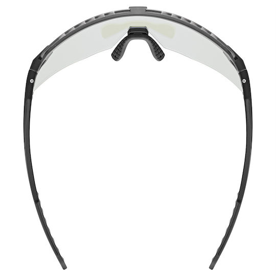 Uvex Cycling Glasses with Black Frame & Photochromic / Transparent Lenses