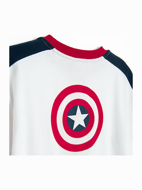 Kids Top Short-sleeved White Avengers