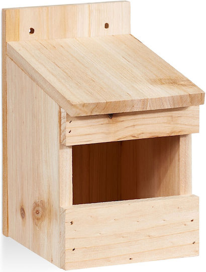Căsuță decorativă din lemn pentru păsări 20 X 12 X 15,5 cm Naturală
