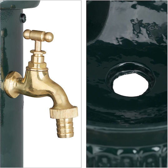 Robinet chiuvetă grădină design antic 61 X 25 X 30.5 cm verde închis