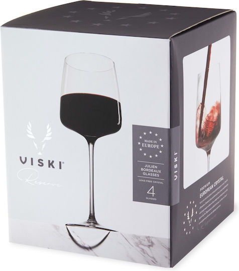 Design Is This Set of Glasses for White and Red Wine made of Glass Stemmed 4pcs