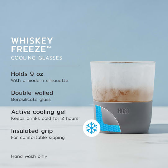 Design Is This Set of Glasses Whiskey / Cocktail/Drinking made of Glass in Gray Color 266.4ml 2pcs