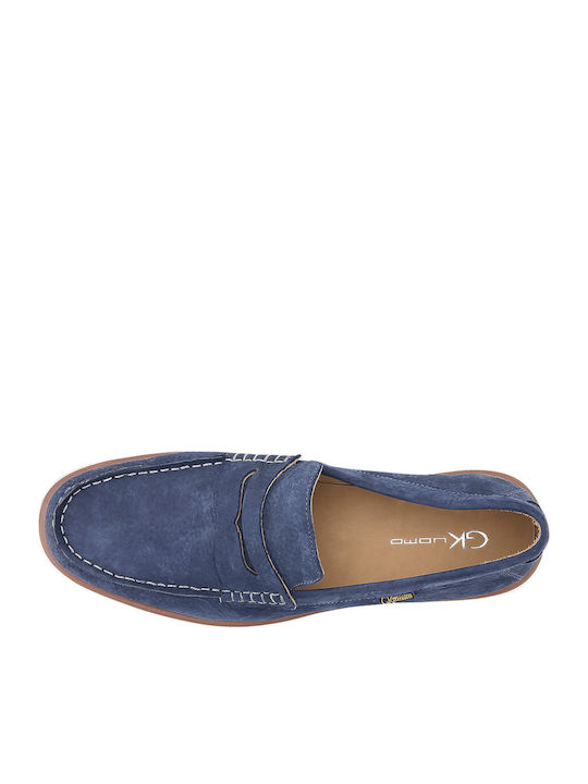 Men's Leather Loafers Blue