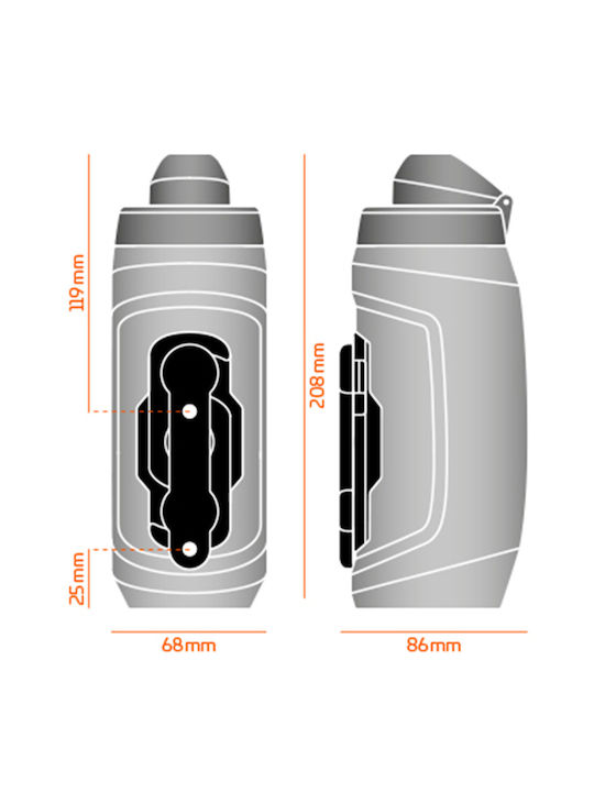 Fidlock Παγούρι Ποδηλάτου 590ml Διάφανο Fidlock Παγούρι Ποδηλάτου 590ml Διάφανο