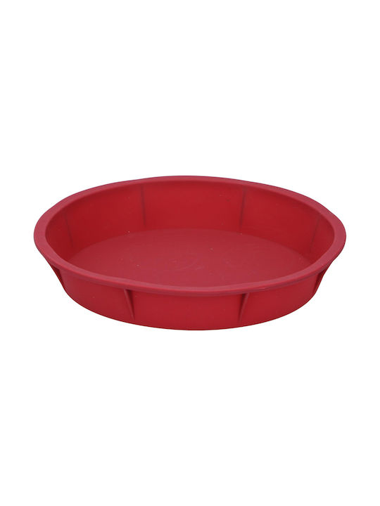 Στρογγυλή Φόρμα Κέικ Σιλικόνη Γκρι 24.5x4.5cm Alpina 2τμχ