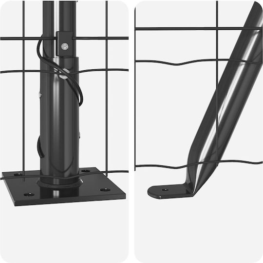 vidaXL Drahtgeflecht Verzinkt Gray 0.6x25m