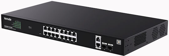 Tenda TEG2220P-16-250W Unmanaged L2 Switch με 18 Θύρες Gigabit (1Gbps) Ethernet και 2 SFP Θύρες