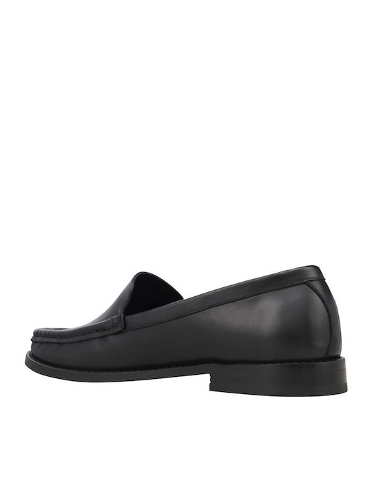 Δερμάτινα Γυναικεία Loafers σε Μαύρο Χρώμα