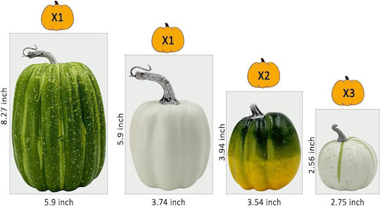 Artificial Decorative Foam Pumpkins Autumn Halloween Table Decorations 7pcs Artificial Decorative Foam Pumpkins Autumn Halloween Table Decorations 7pcs