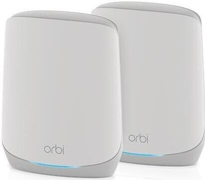 NetGear Orbi RBK762S WiFi-Mesh-Netzwerk Zugriffspunkt Wi-Fi 6 Tri Band (2.4 & 5 & 5GHz) in Doppelter Bausatz