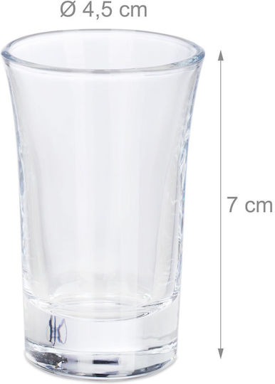 Relaxdays Σφηνοπότηρα από Γυαλί 40ml 12τμχ