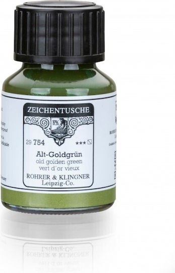 Rohrer & Klingner Rohrer Klingner Calligraphy Ink Alt\-goldgrun Ανταλλακτικό Μελάνι για Πένα Πράσινο