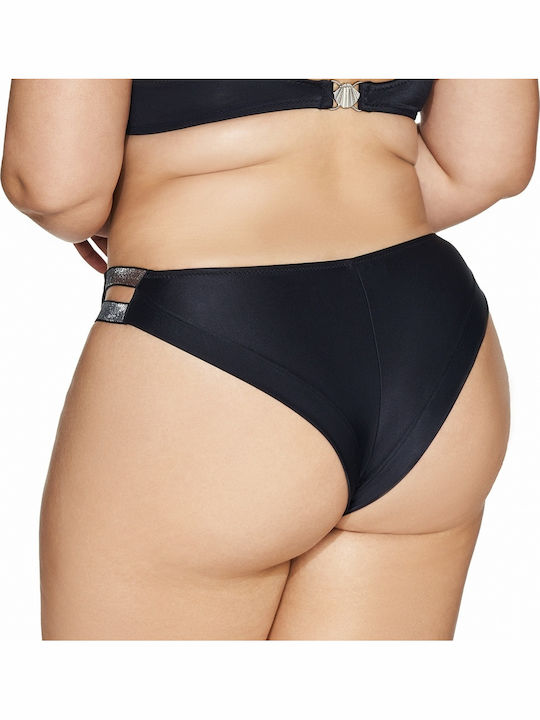 Bikini Brazil Ψηλόμεσο Μαύρο