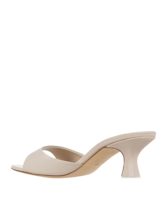 Leather Sandals Beige