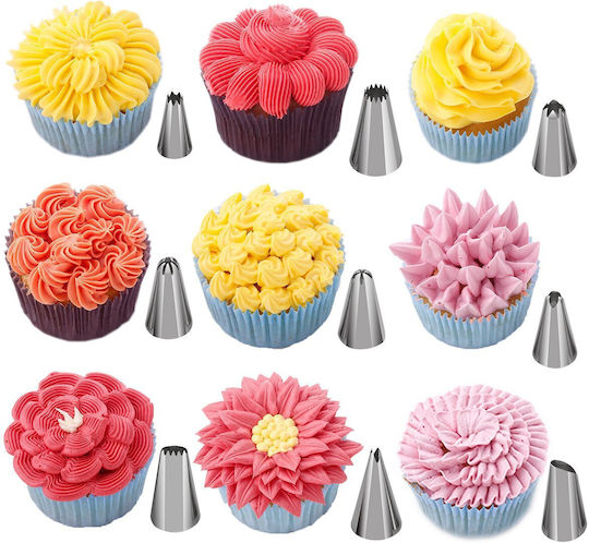 Set Pungi De Patiserie Metalice 72 Bucăți