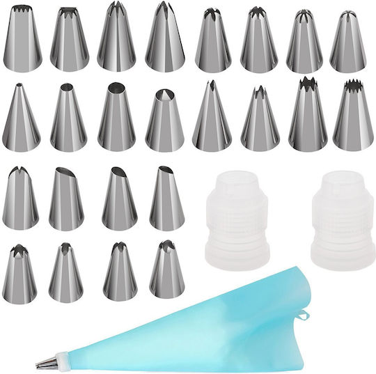 Set Pungi De Patiserie Metalice 72 Bucăți