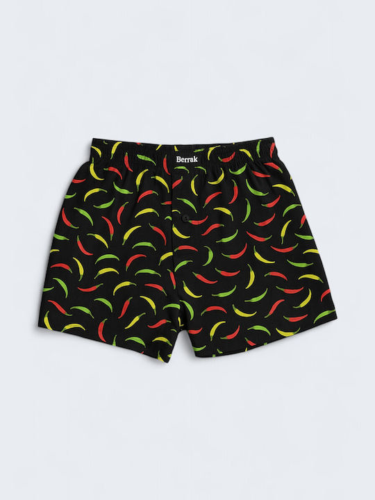 Men's Boxer Black Pepper with Patterns