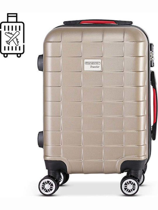 Кабинен куфар Monzana Exopack 37 x 21 x 53 см 4 колела 360 градусово въртене ABS шампанско Кабинен куфар Monzana Exopack 37 x 21 x 53 см 4 колела 360 градусово въртене ABS шампанско