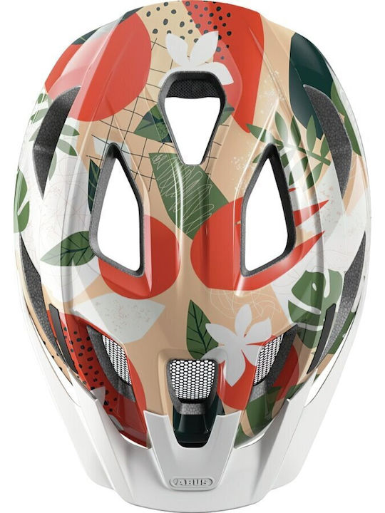 Casca de bicicletă urbană multicoloră Abus Aduro 3.0 Palm, mărimea M