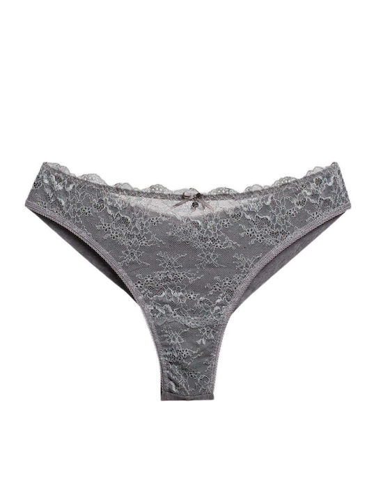 Women's Brazil Seamless with Lace Blue